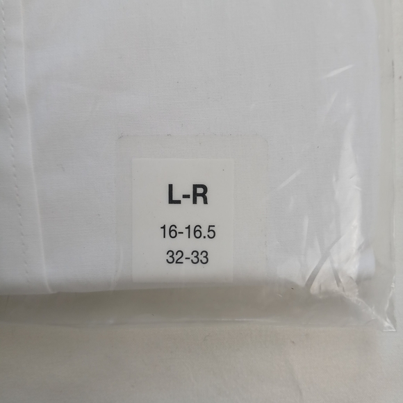 Nick Graham Men’s White Dress Shirt Stretch Modern Fit 16-16.5 32-33 NWT - Picture 6 of 8